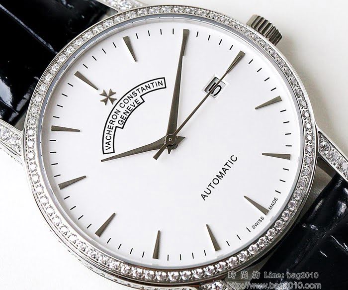 江詩丹頓 Vacheron Constantin LS精品 2018新款 進口9015機芯 小牛皮原裝蝴蝶扣 超強防水 高檔男士腕表  wssb3630